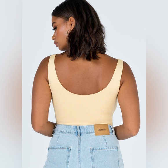 Princess Polly Tamikah Bodysuit in Yellow Size 4 New with tag - Picture 8 of 16